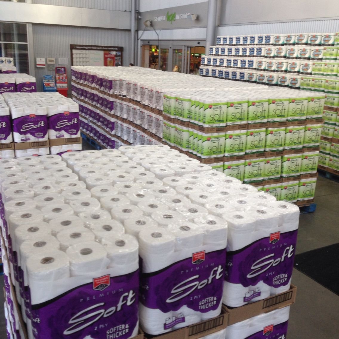 Toilet paper pallets