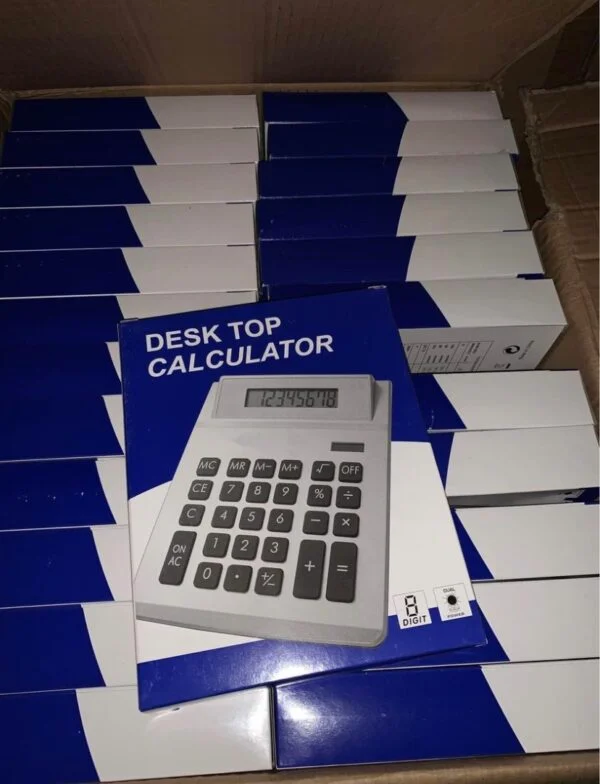 Desktop calculator pallets