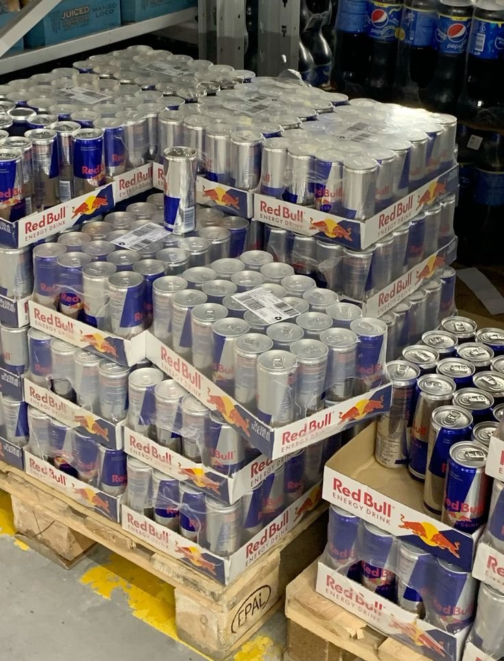 Energy drink pallet for sale