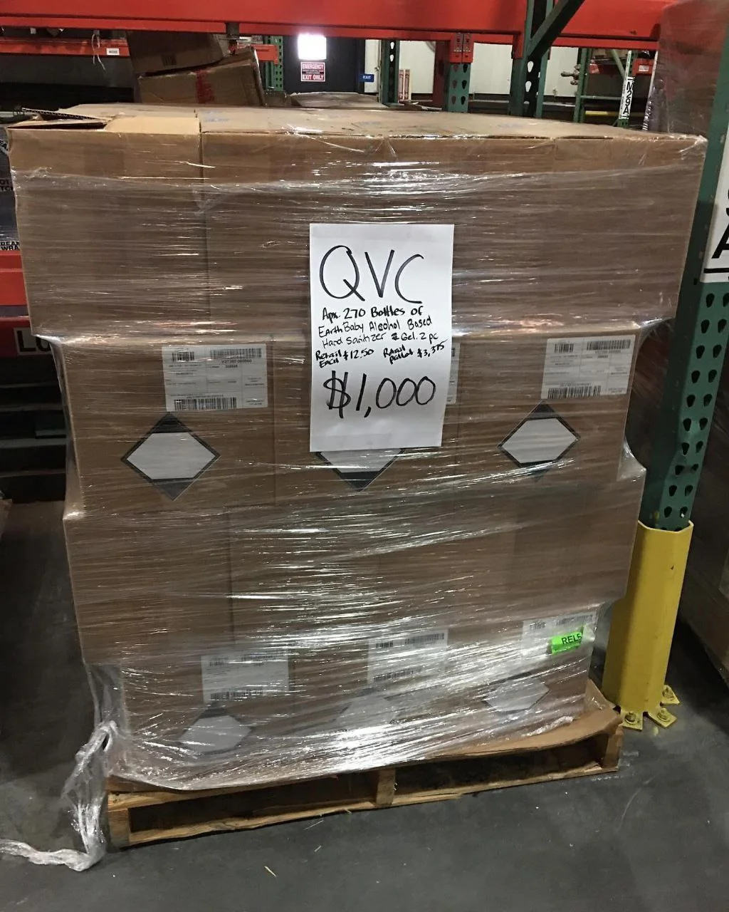 QVC liquidation pallets