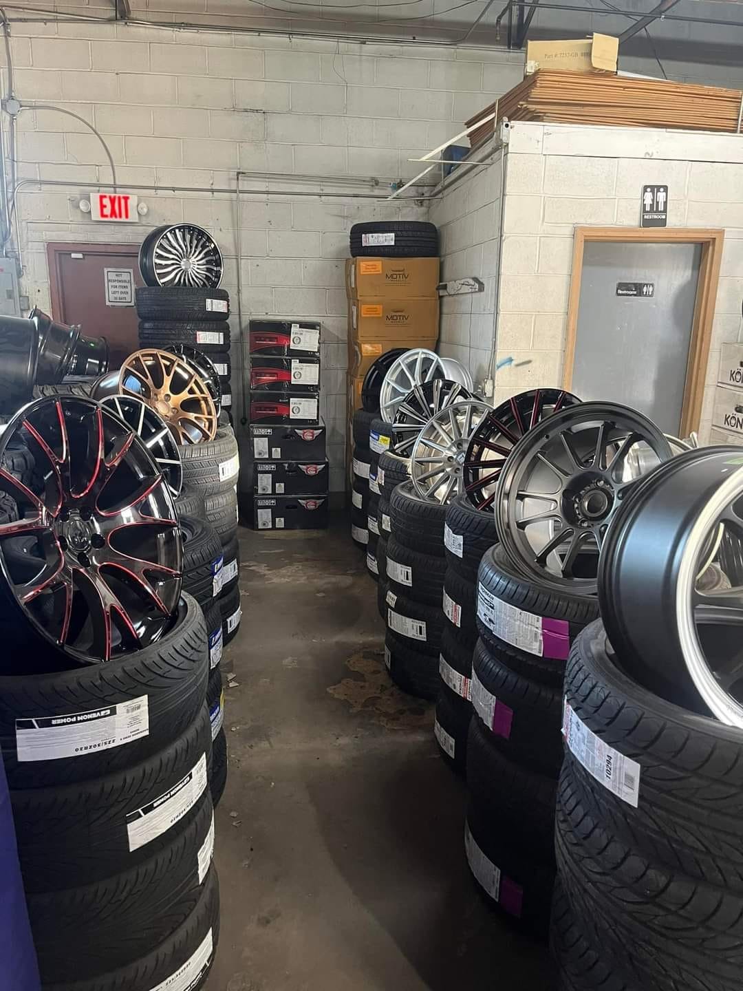 Tires and rims pallet for sale